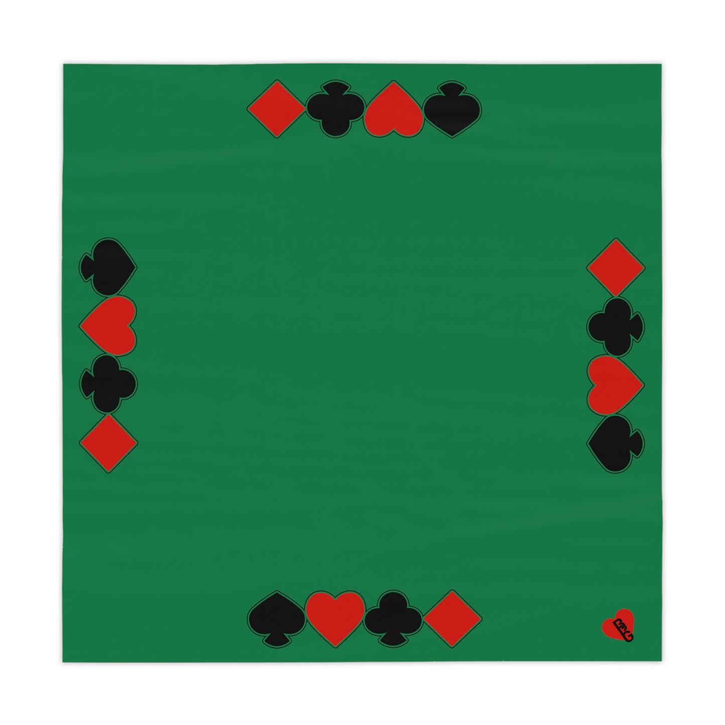 Card Game Themed Tablecloth - Playing Card Symbols Design, Best Gift For Bridge Player, Canasta Player